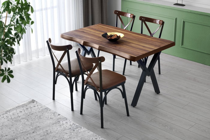 Hanah Home Efor - 1412 Mesa de Comedor Nogal Hanah Home Efor - 1412 Mesa de Comedor Nogal